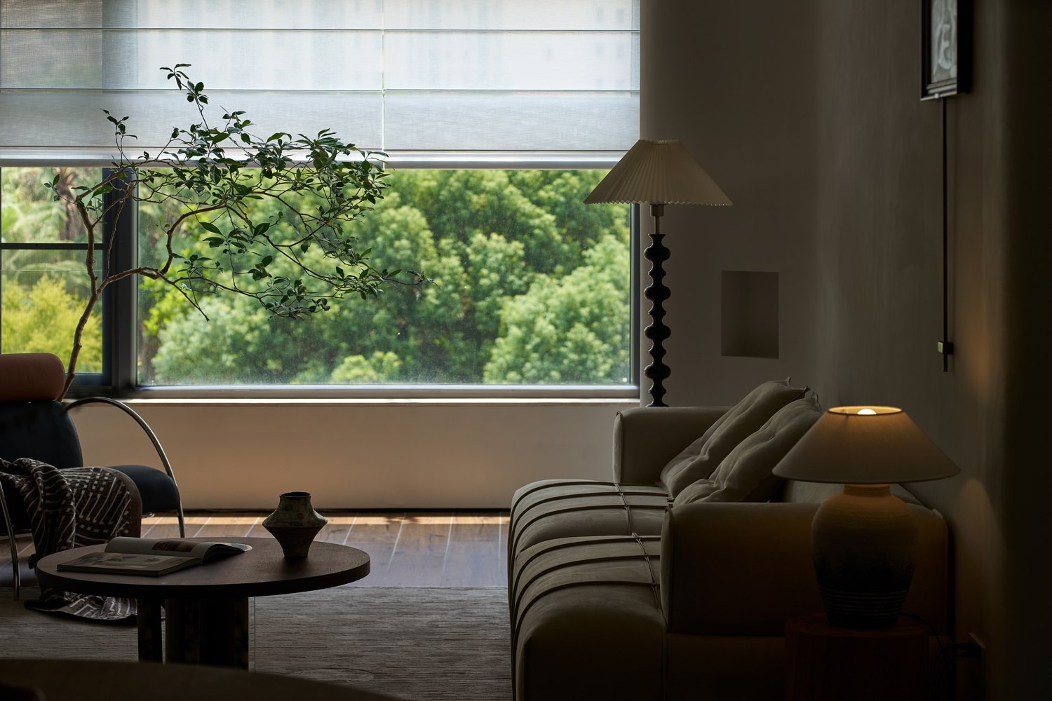 Living area / Window views and natural light · Completed-project photograph